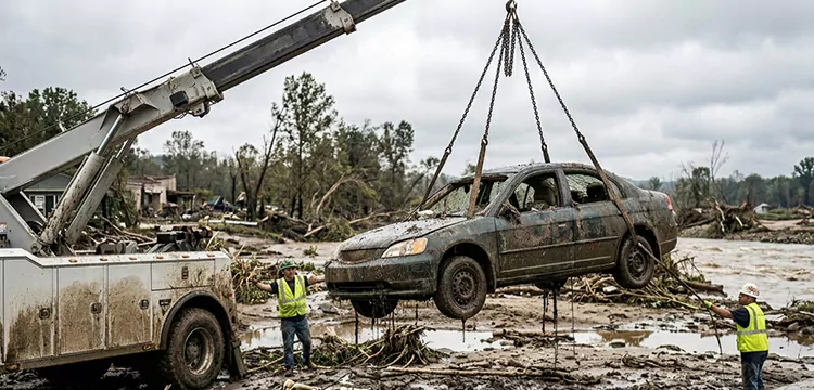 Flood Damaged Car Removal for Cash in Baltimore 