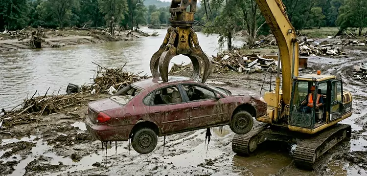 Flood-Damaged Junk Car Disposal in Baltimore