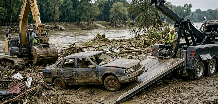 Same Day Flood Damaged Car Pick Up in Baltimore