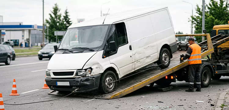 Damaged Van Removal in Baltimore