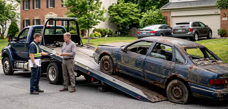 Old Junk Car Removal in Baltimore