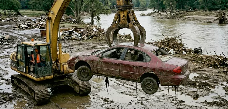 Flood Damaged Junk Car Pick Up for Cash in Baltimore