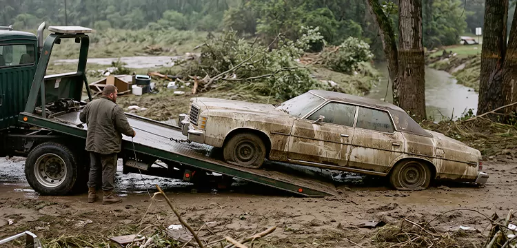 Flood-Damaged Junk Car Disposal in Baltimore