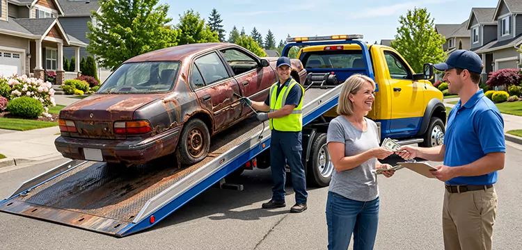 Water-Damaged Scrap Car Removal in Baltimore